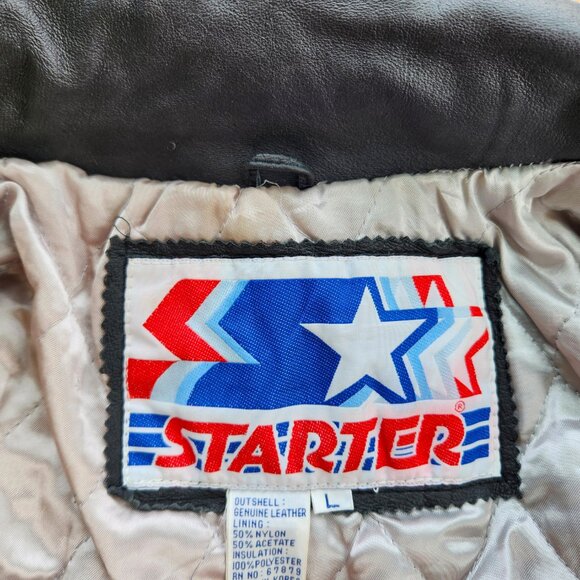 Los Angeles Kings NHL Vintage Leather Starter Jacket - Picture 7 of 16